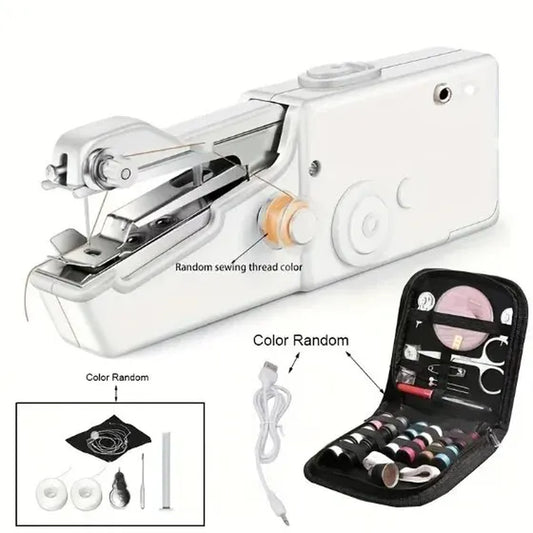 Mini Handheld Sewing Machine, Quick Stitch Portable Tool for Home & Travel